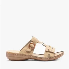 60825-60 Ladies Mule Sandals Sand