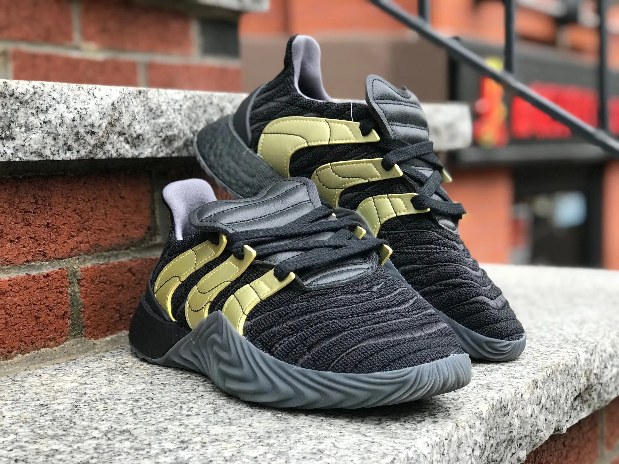 Adidas Sobakov Boost Black Gold Carbon D98155