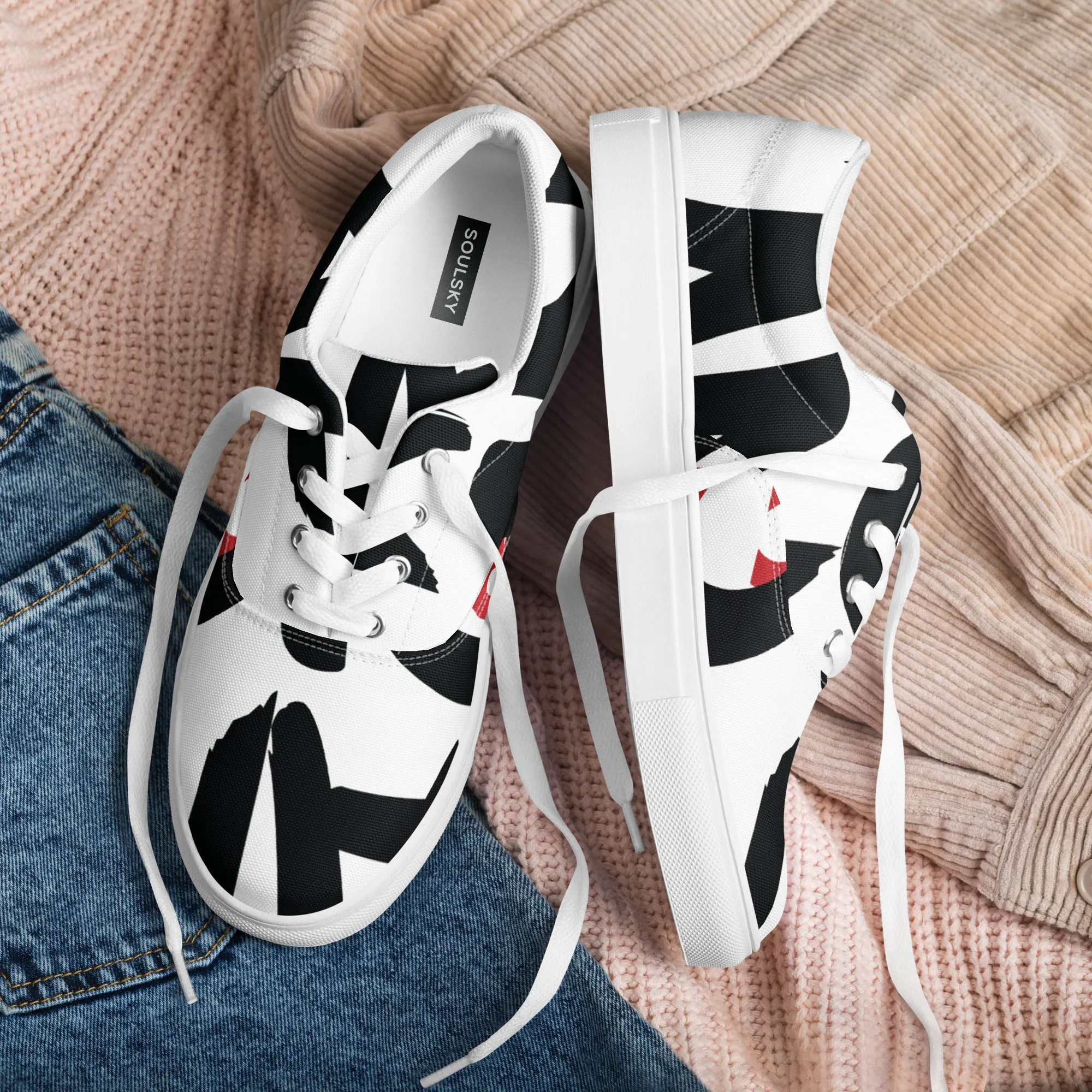 AFRICAN SAMURAI Women’s Lace-Up Canvas Shoes
