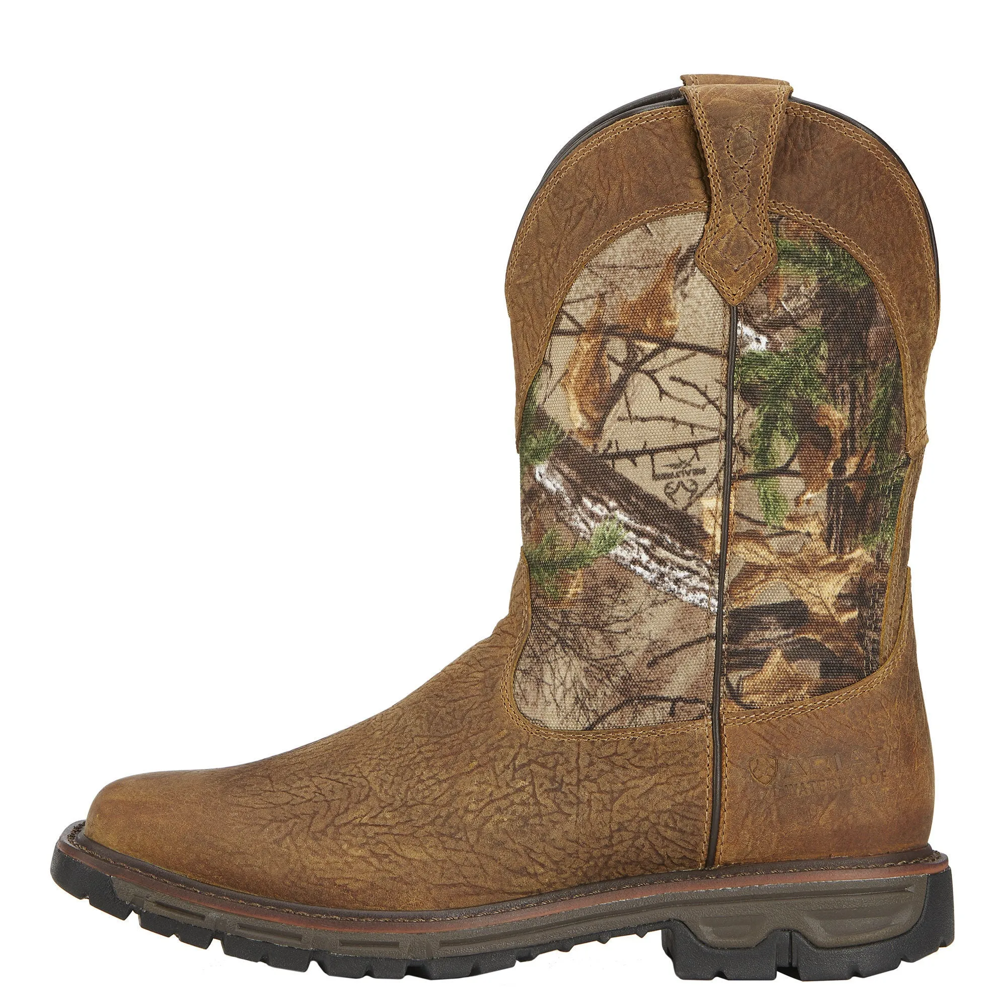 Ariat Mens Conquest Pullon Brush Brown - Waterproof