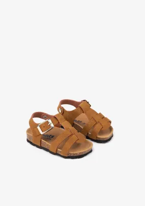 Baby's Brown Strappy Bio Sandals