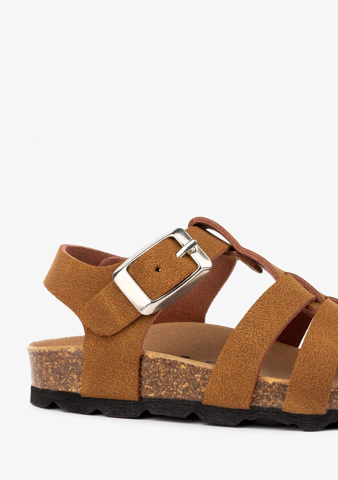 Baby's Brown Strappy Bio Sandals