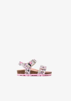 Baby's Multi Unicorn Print Bio Sandals