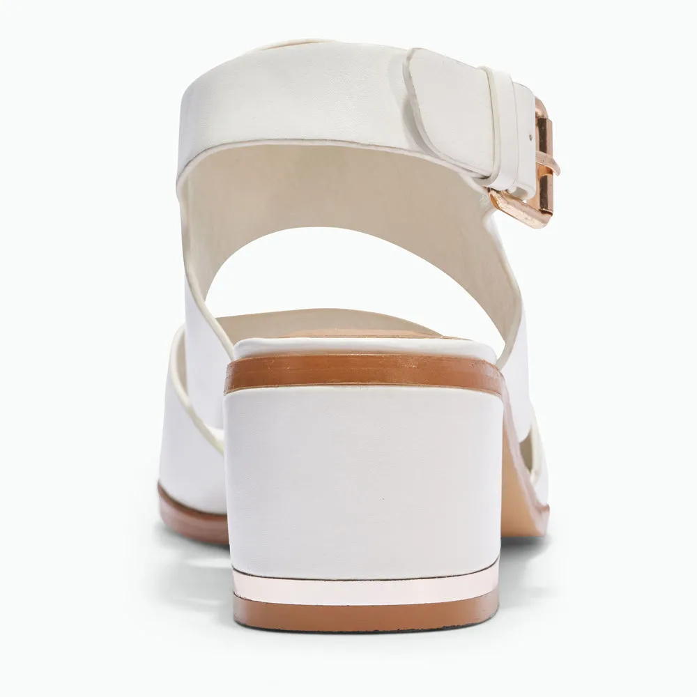Block Heel Sandals Synthetic