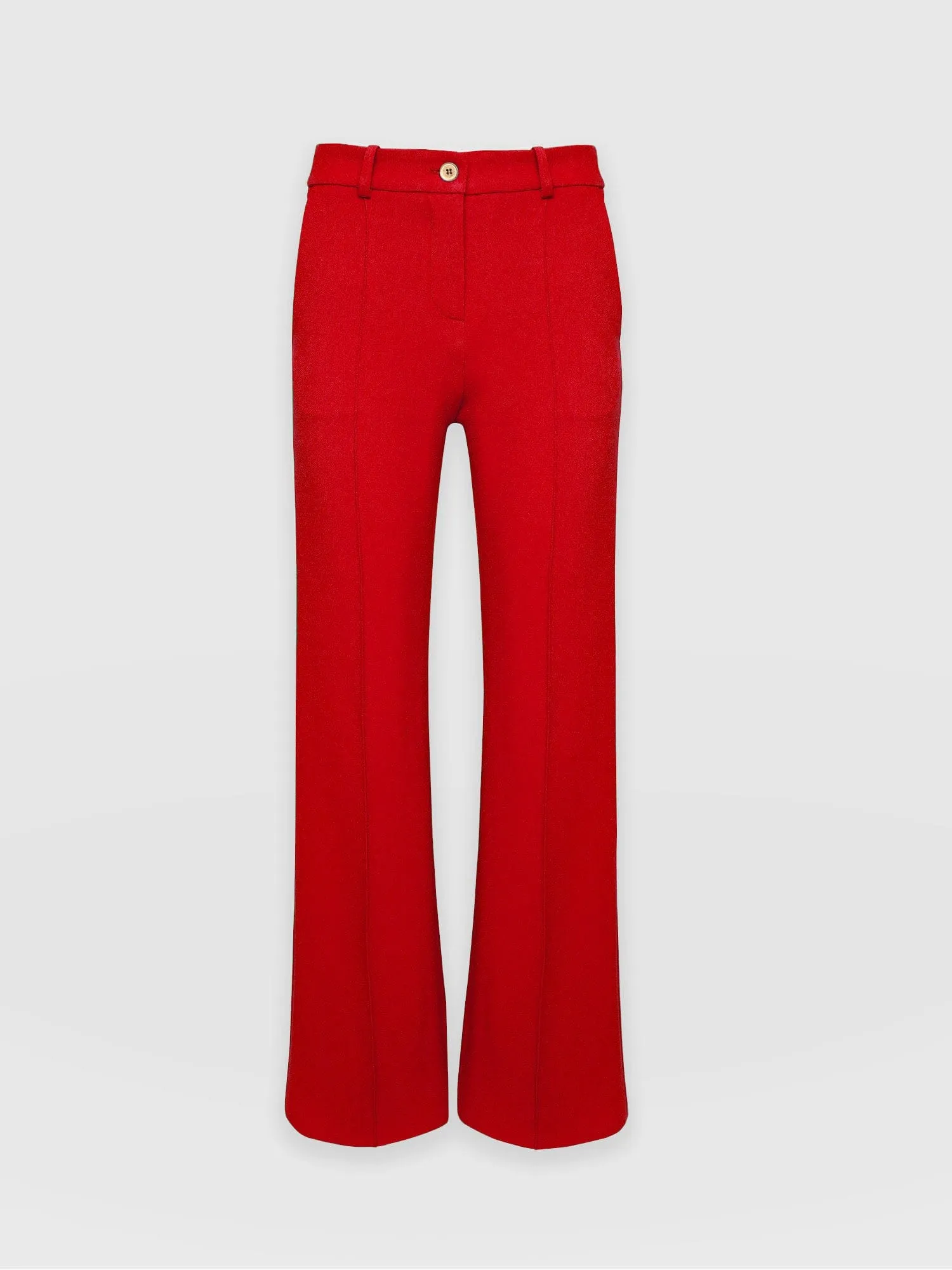Cambridge Tailored Wide Leg Pant - Red
