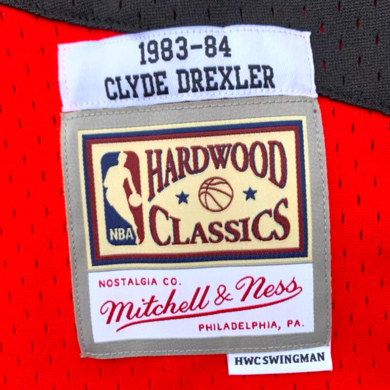 Clyde Drexler 1983-1984 Portland Trail Blazers Alternate Mitchell & Ness Swingman Jersey - Red