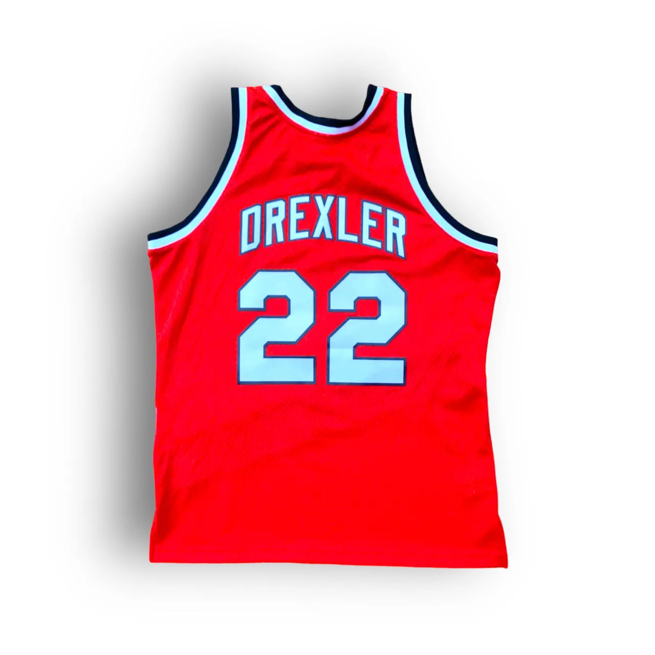 Clyde Drexler 1983-1984 Portland Trail Blazers Alternate Mitchell & Ness Swingman Jersey - Red