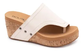 Corkys Flirty Wedge-Ivory