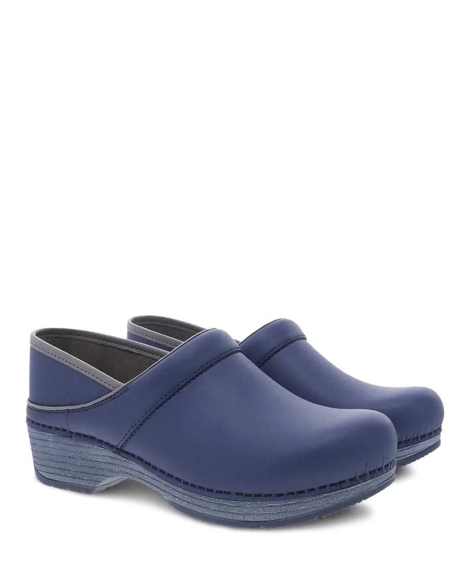 Dansko Women's LT Pro Leather Clogs- Indigo Smooth