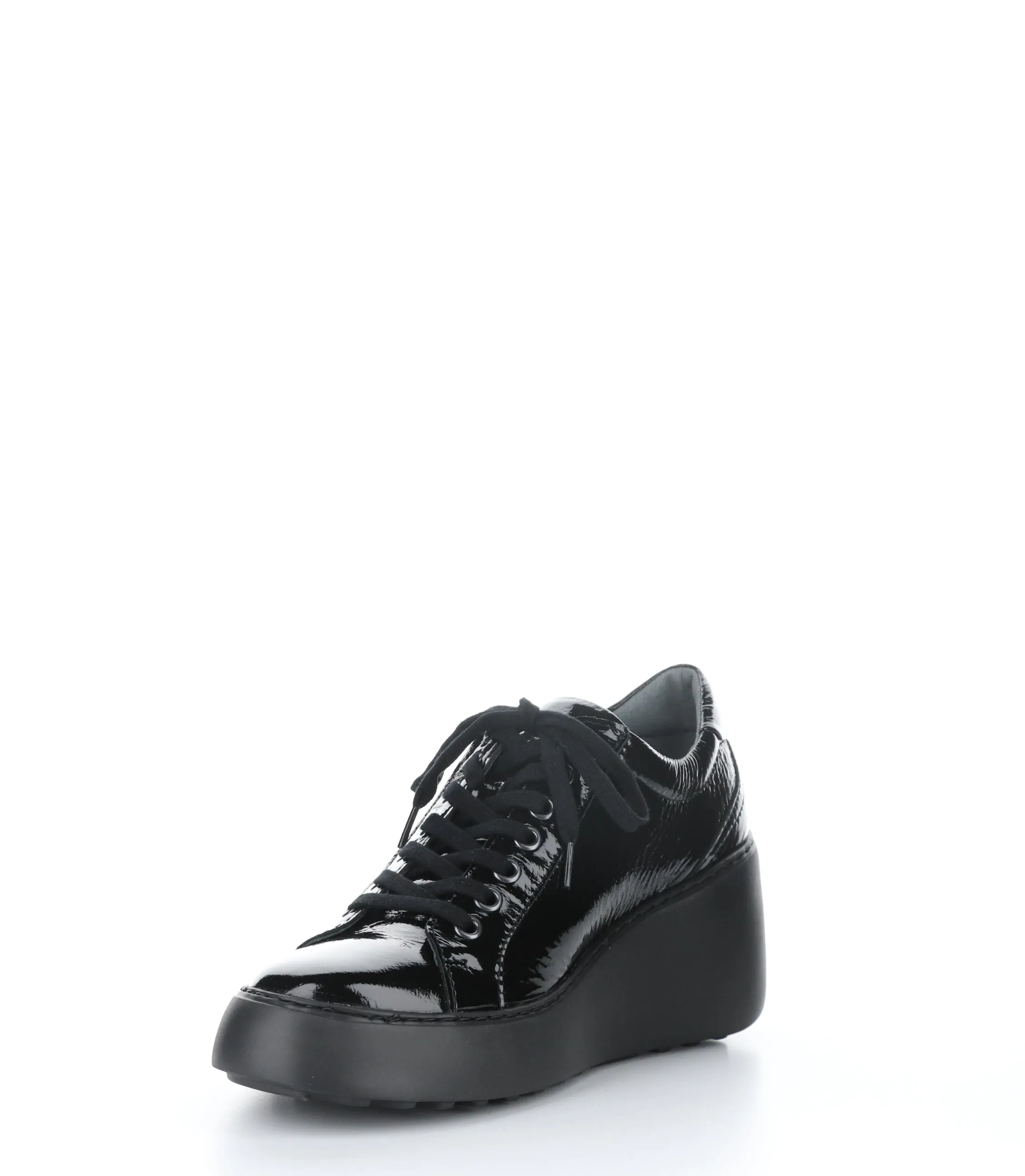 DILE450FLY BLACK Round Toe Trainers|DILE450FLY Baskets �� Lacets in Noir
