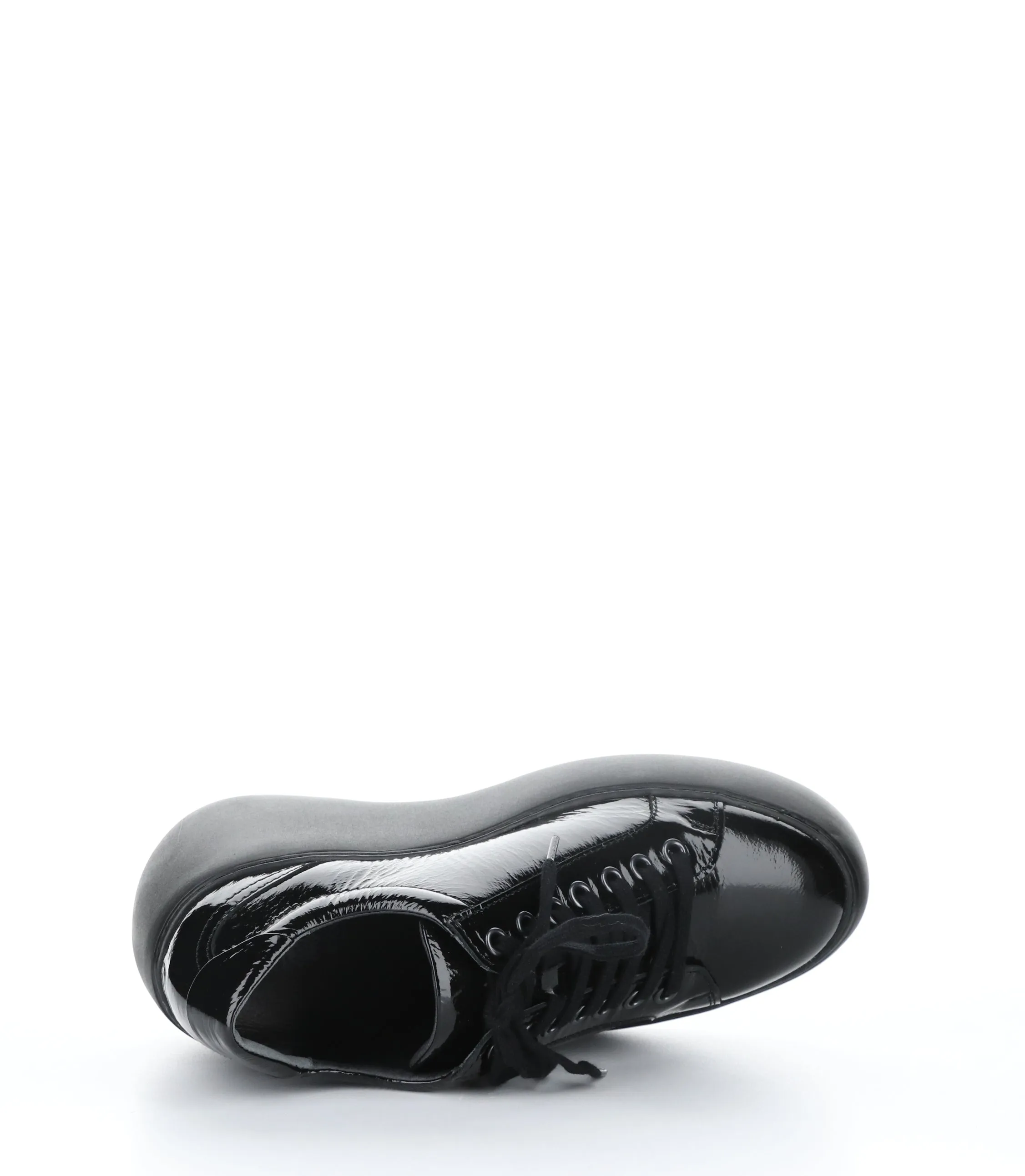 DILE450FLY BLACK Round Toe Trainers|DILE450FLY Baskets �� Lacets in Noir
