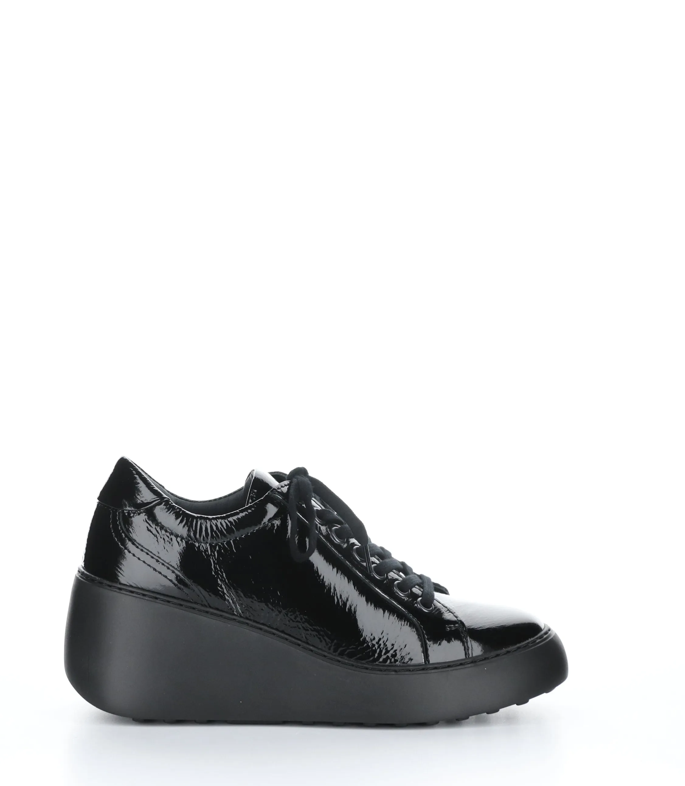 DILE450FLY BLACK Round Toe Trainers|DILE450FLY Baskets �� Lacets in Noir