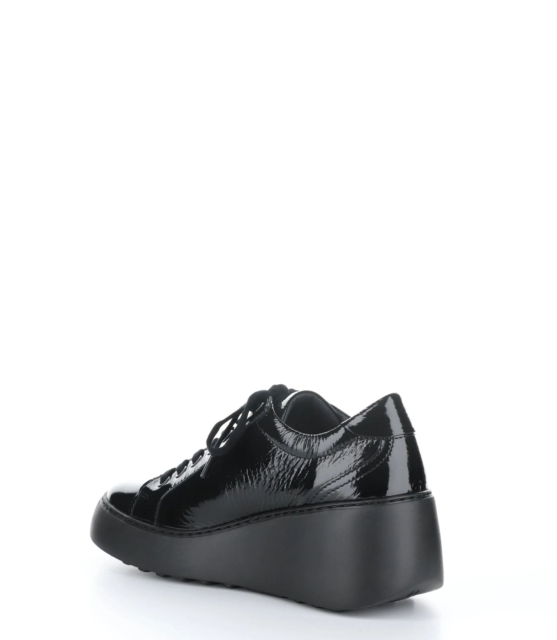 DILE450FLY BLACK Round Toe Trainers|DILE450FLY Baskets �� Lacets in Noir