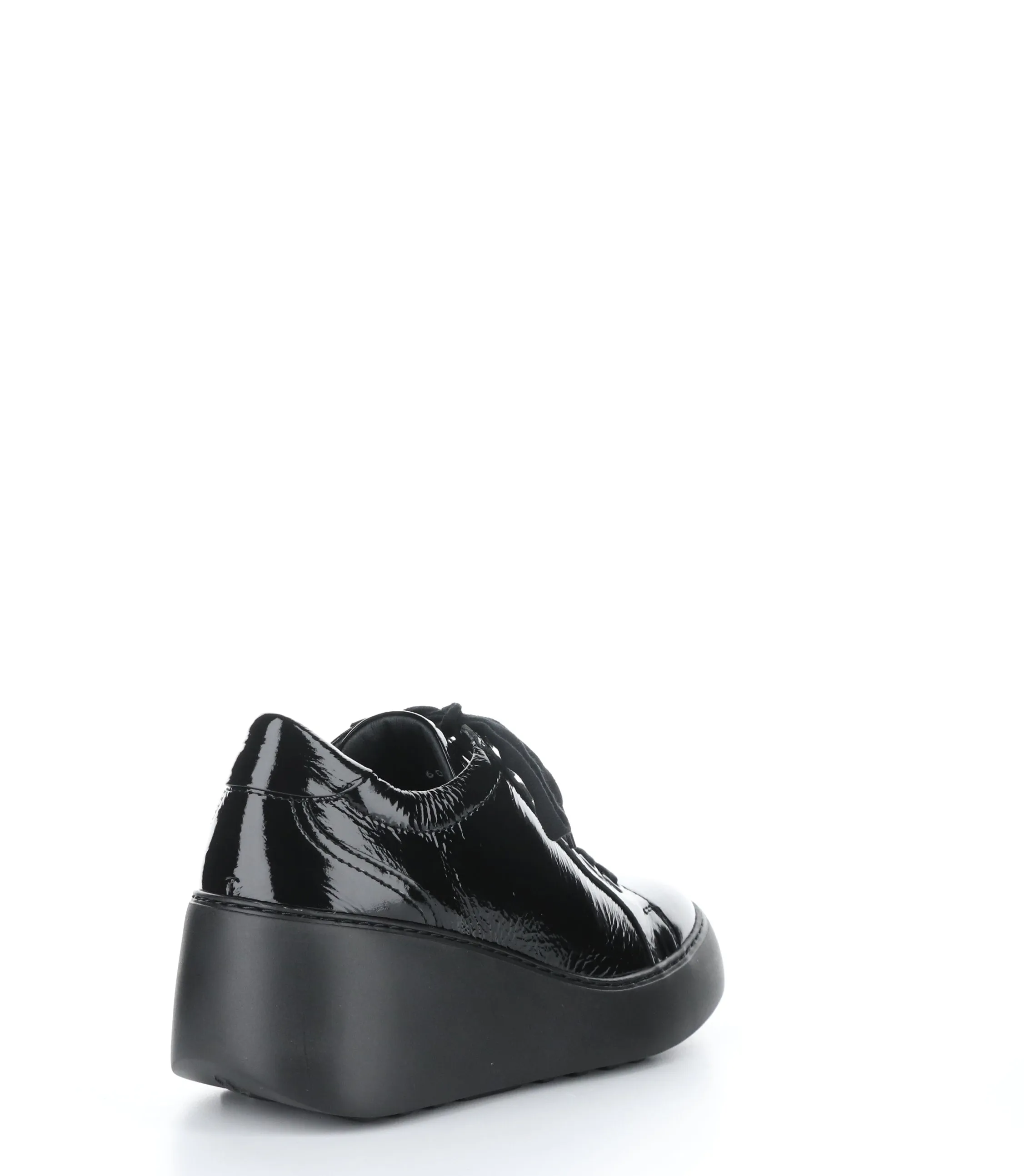 DILE450FLY BLACK Round Toe Trainers|DILE450FLY Baskets �� Lacets in Noir