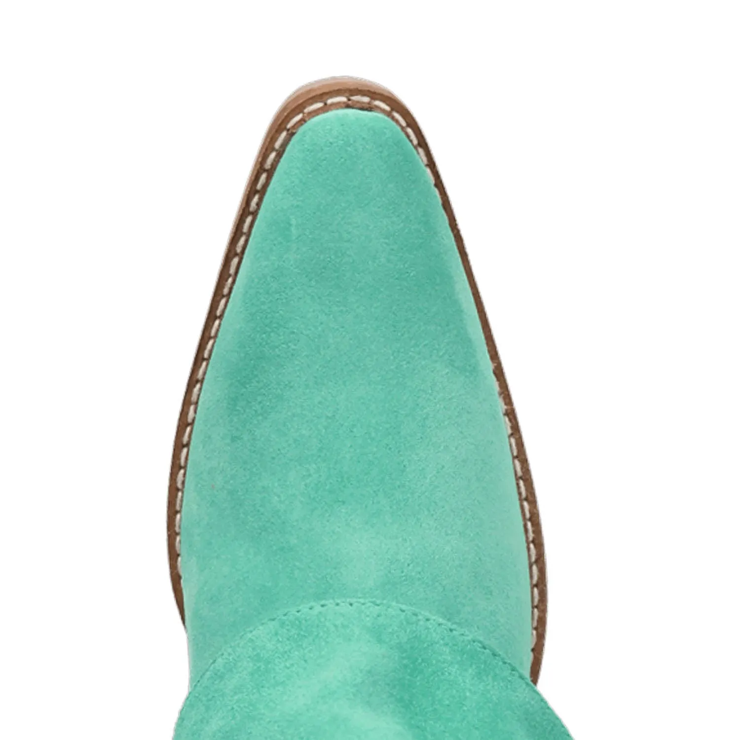 Dingo Womens Marlie Green Suede Cowboy Boots