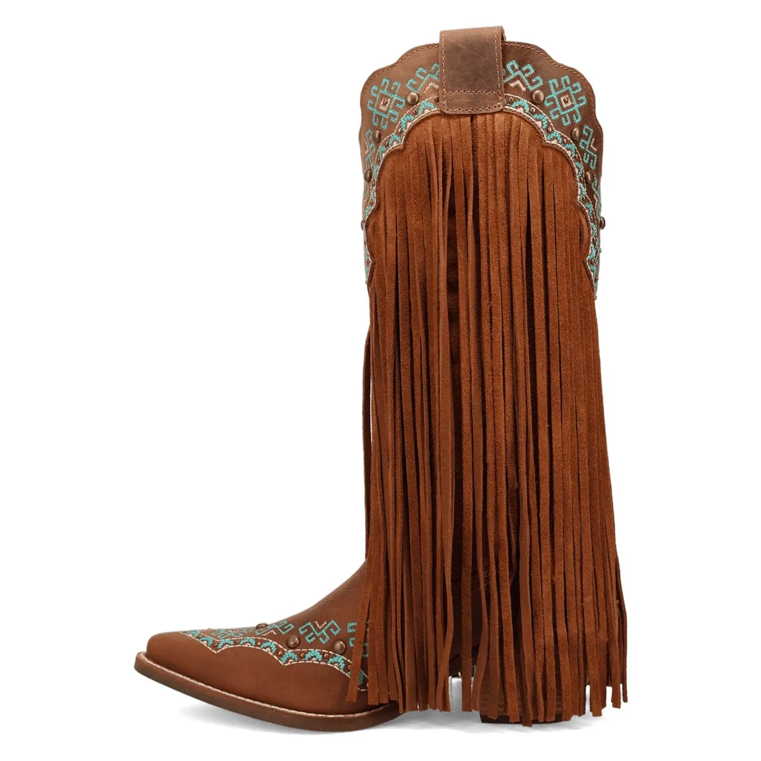 Dingo Womens Tequila Sunrise Brown Suede Cowboy Boots