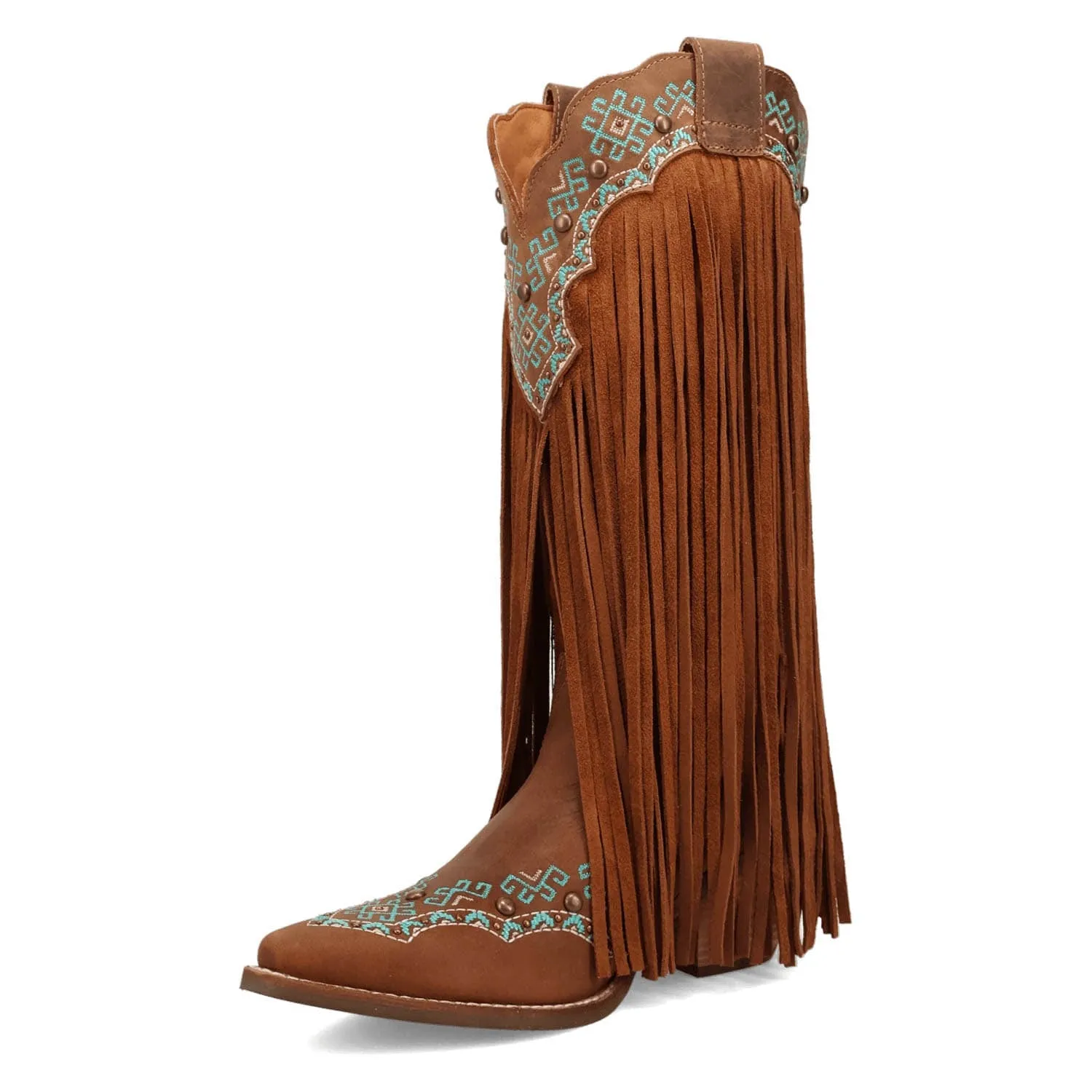 Dingo Womens Tequila Sunrise Brown Suede Cowboy Boots