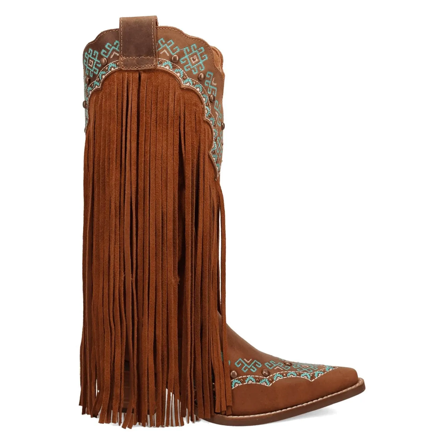 Dingo Womens Tequila Sunrise Brown Suede Cowboy Boots