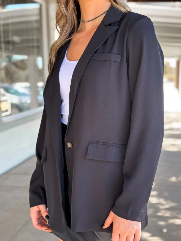 Double Pocket Woven Blazer
