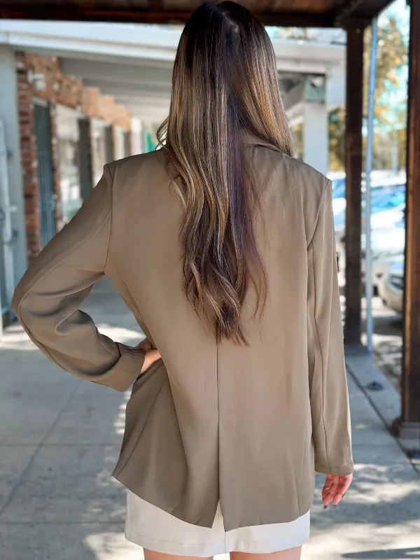 Double Pocket Woven Blazer