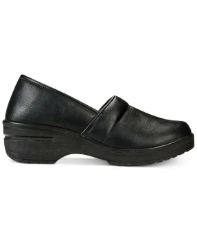 Easy Street Easy Works By Lyndee Black Slip Resistant Clogs