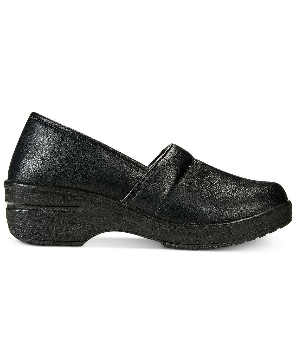 Easy Street Easy Works By Lyndee Black Slip Resistant Clogs