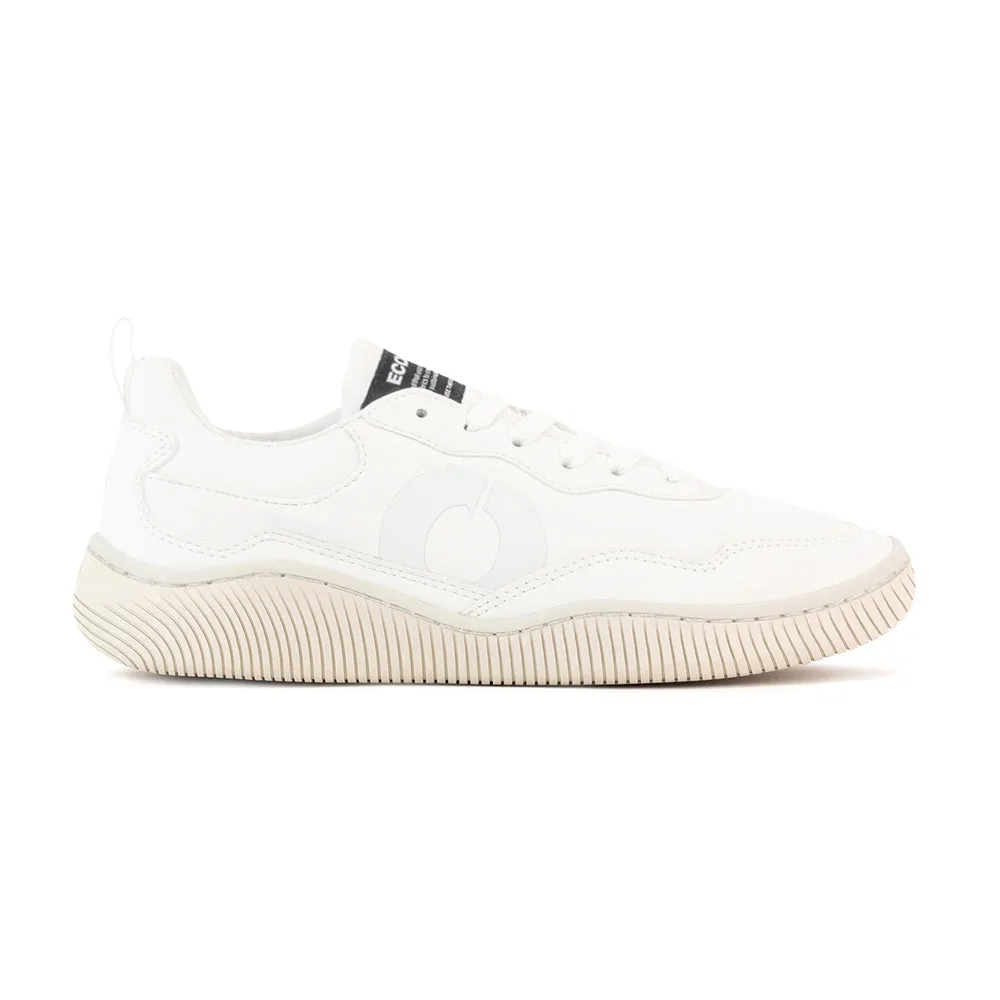 ECOALF OFF WHITE SYNTHETIC LEATHER ALCUDIA TRAINERS FOR WOMEN