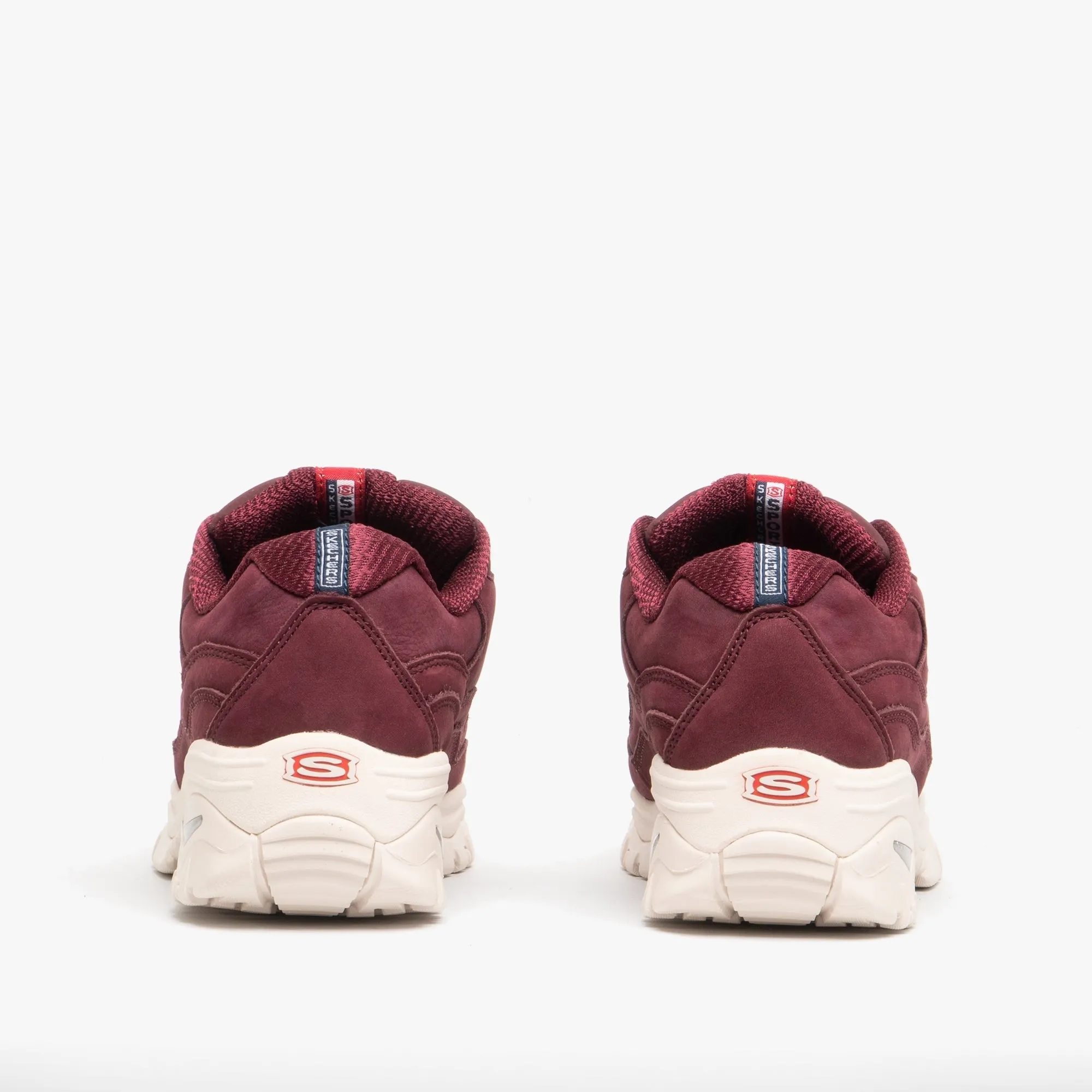 ENERGY Ladies Retro Sports Trainers Burgundy