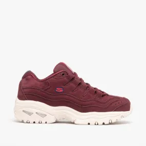 ENERGY Ladies Retro Sports Trainers Burgundy