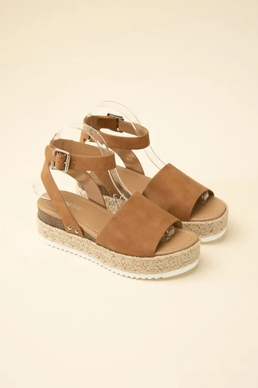 Espadrille Low Wedge Sandals