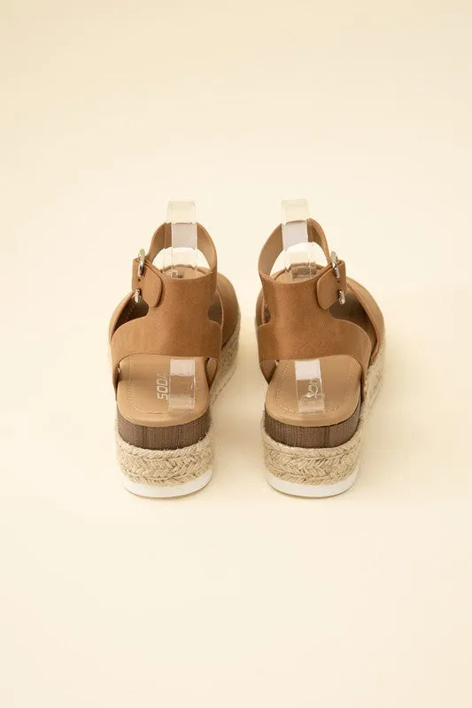 Espadrille Low Wedge Sandals