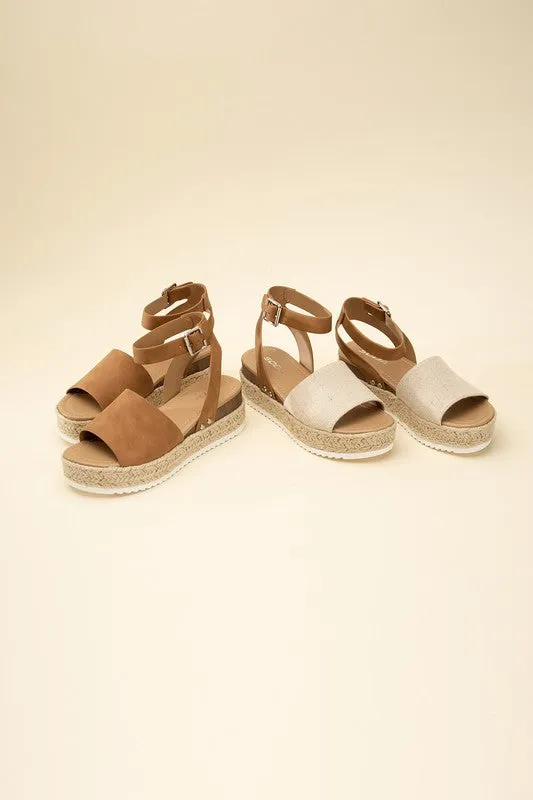 Espadrille Low Wedge Sandals