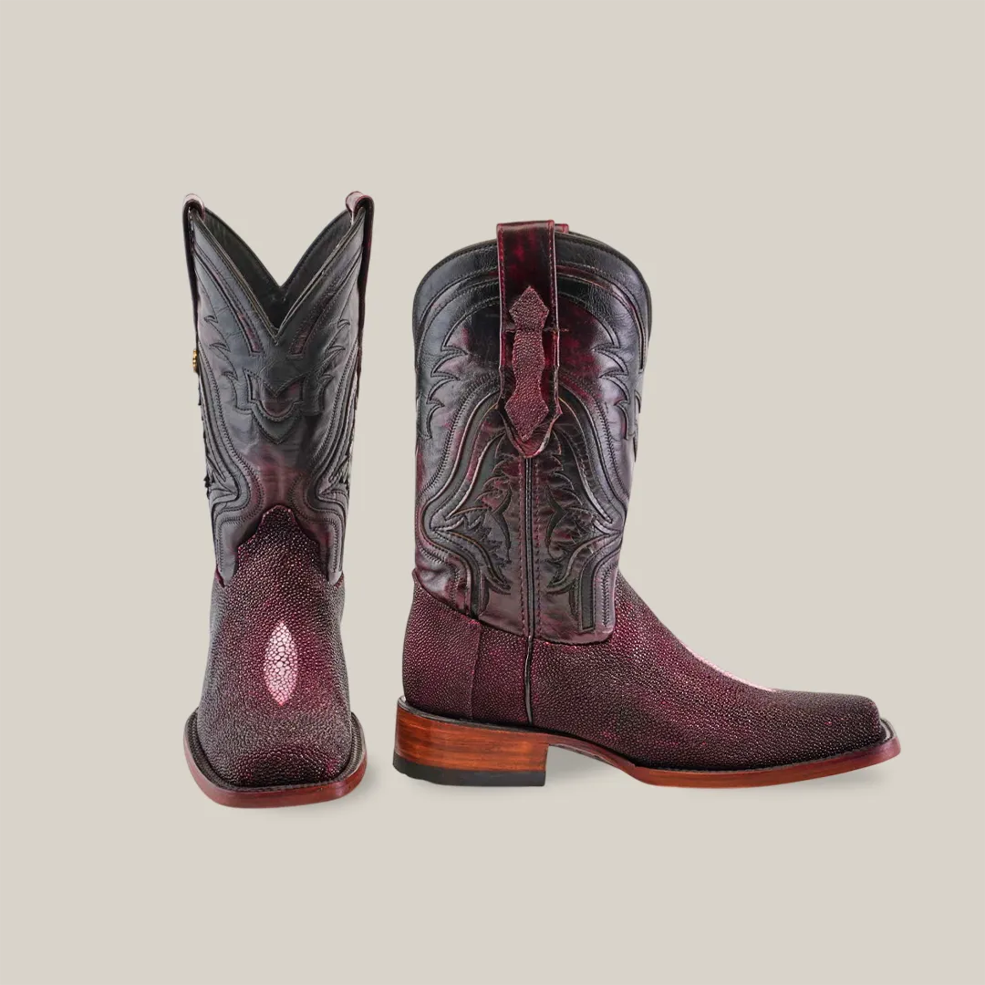 Exotic Stingray - Wine - Rodeo Toe