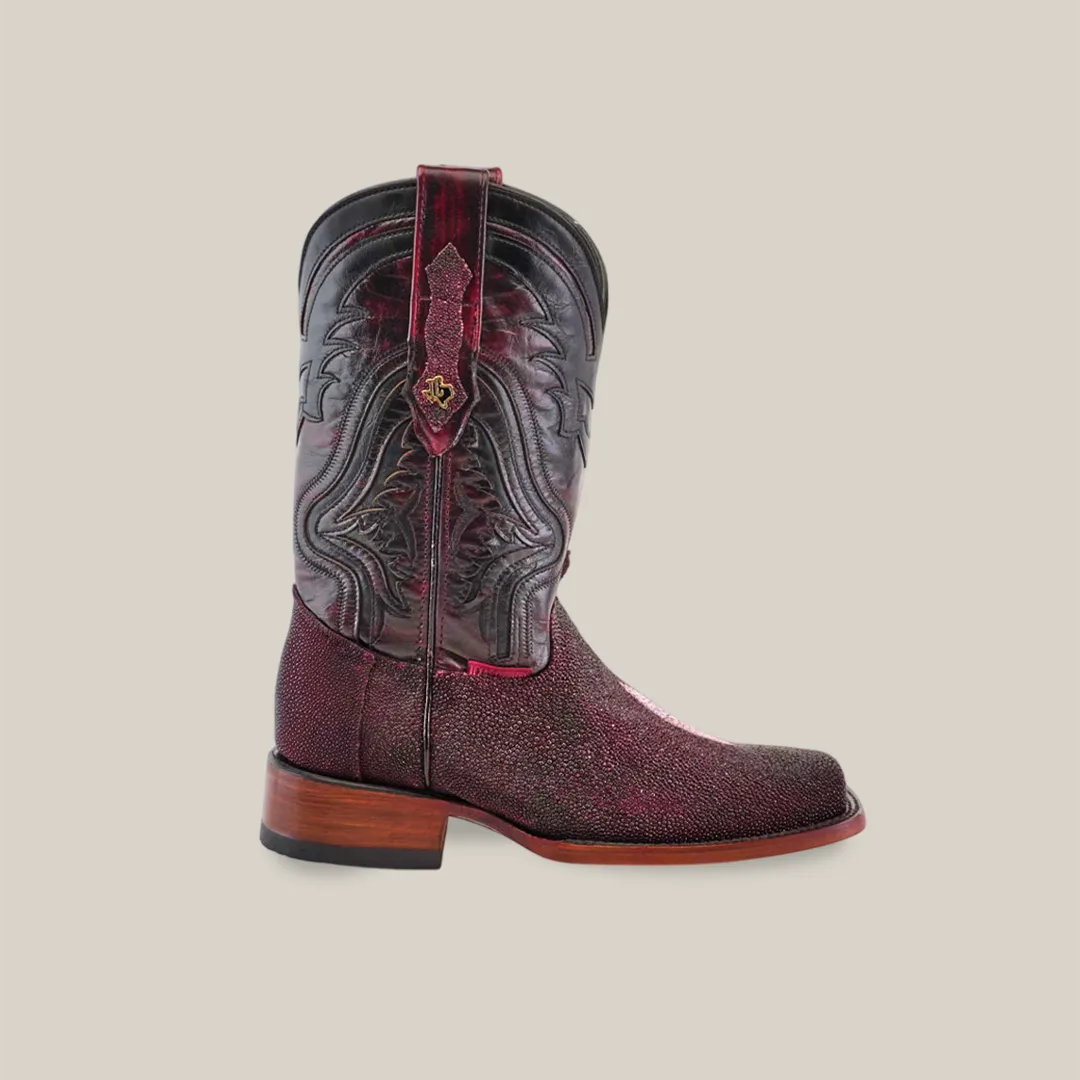 Exotic Stingray - Wine - Rodeo Toe