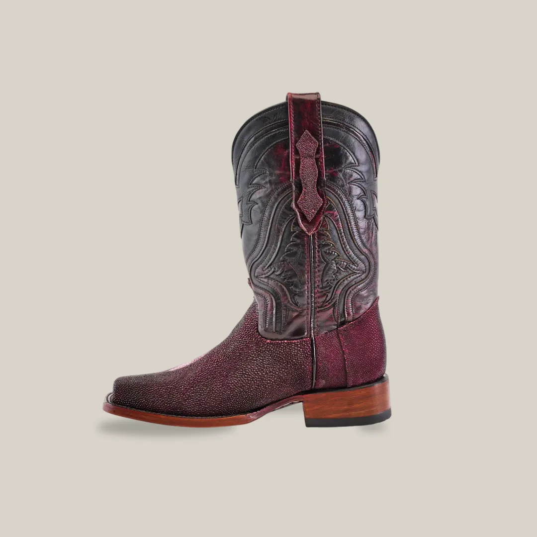 Exotic Stingray - Wine - Rodeo Toe