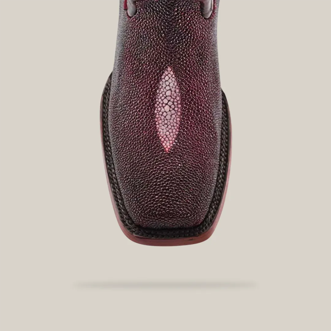 Exotic Stingray - Wine - Rodeo Toe