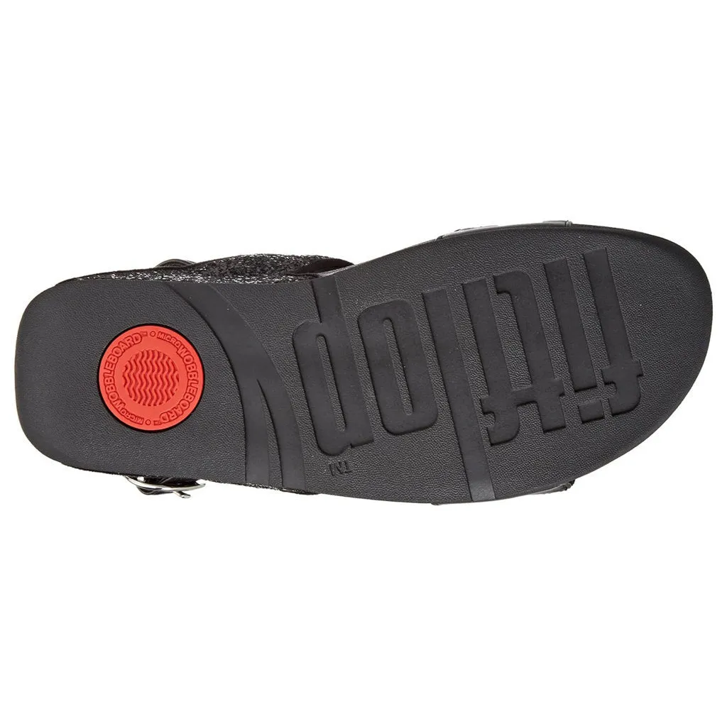 FitFlop Lulu Glitter Synthetic Women's Back Strap Sandals