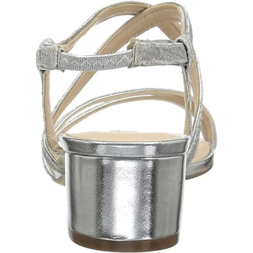 Gaelen Silver Glitter Nina Sandals