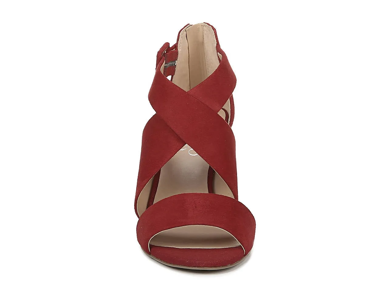 Habra Crimson Red Suede Franco Sarto Sandals