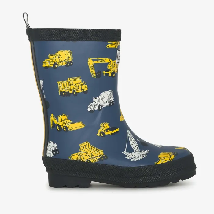 Hatley Kids - Boys Under Construction Matte Rain Boots