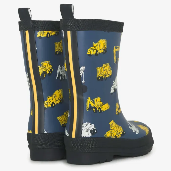 Hatley Kids - Boys Under Construction Matte Rain Boots
