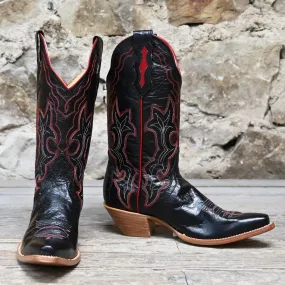 Hondo 13" Black Triad Top with Black Vamp and Red Piping