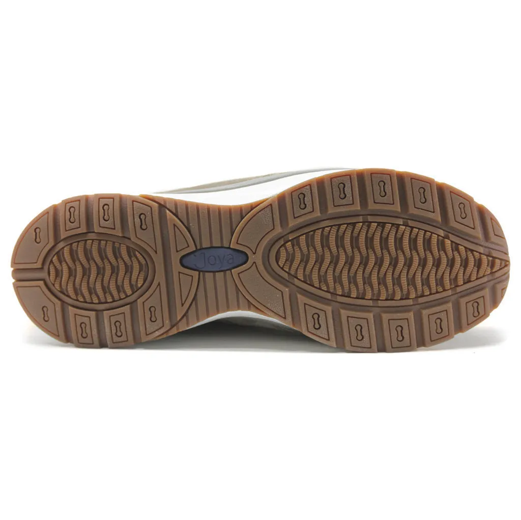 Joya Dynamo Classic Velour Leather Men's Wide Trainers