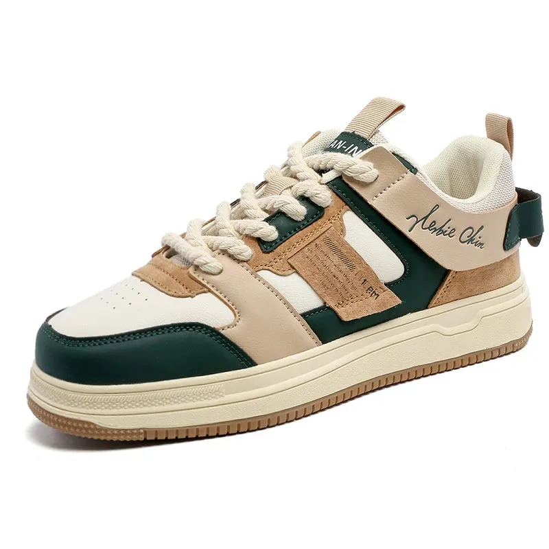 Leather Breathable  sneakers for Men-Non Slip Outdoor Trainers