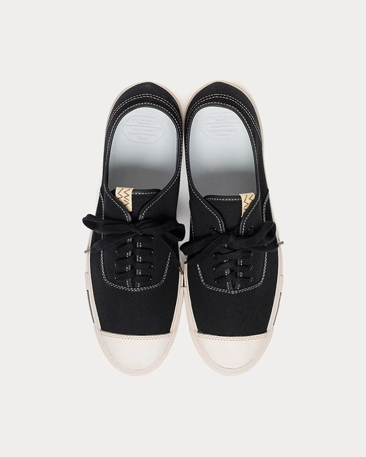 Logan Deck Lo Canvas Black Low Top Sneakers
