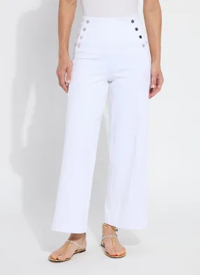 Mallory Wide Leg  - White