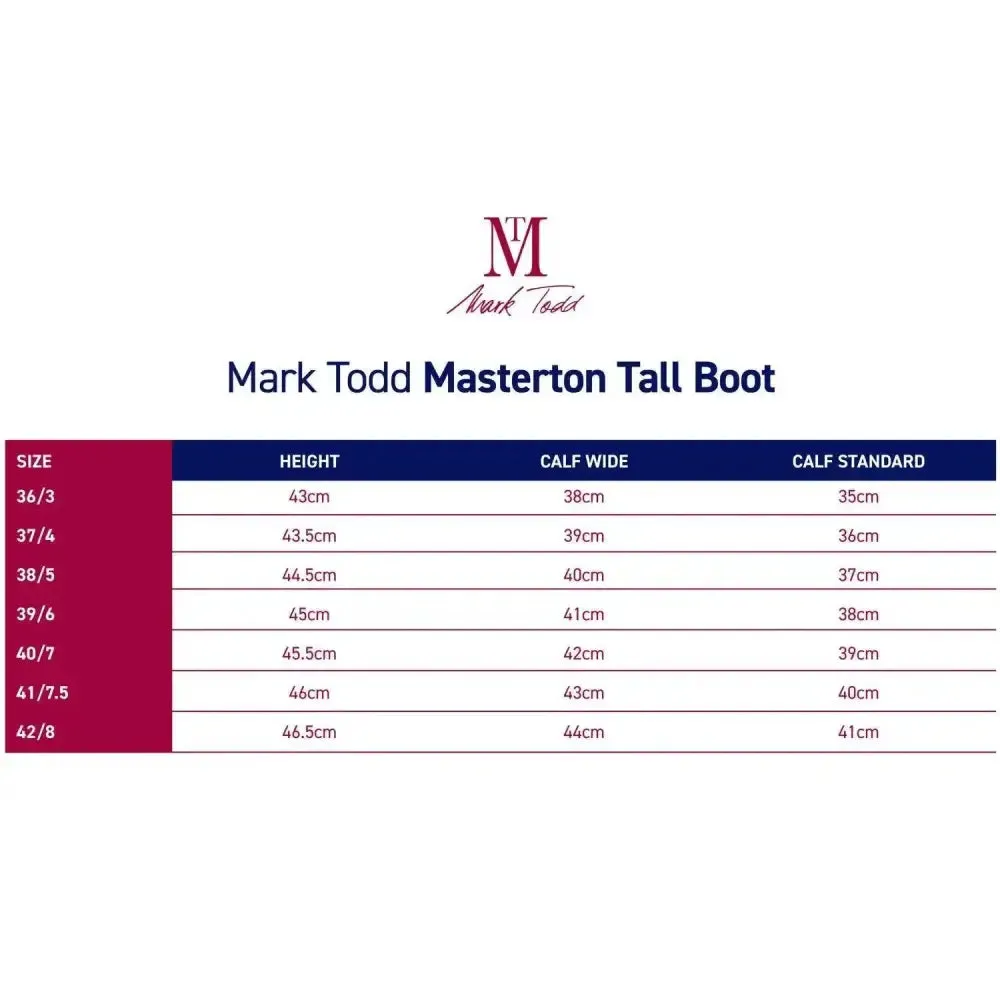 Mark Todd Masterton Leather Country Boots Cognac