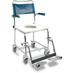 MedPro Defense Euro Commode with Flip Up Armrest, Bedpan Compatible