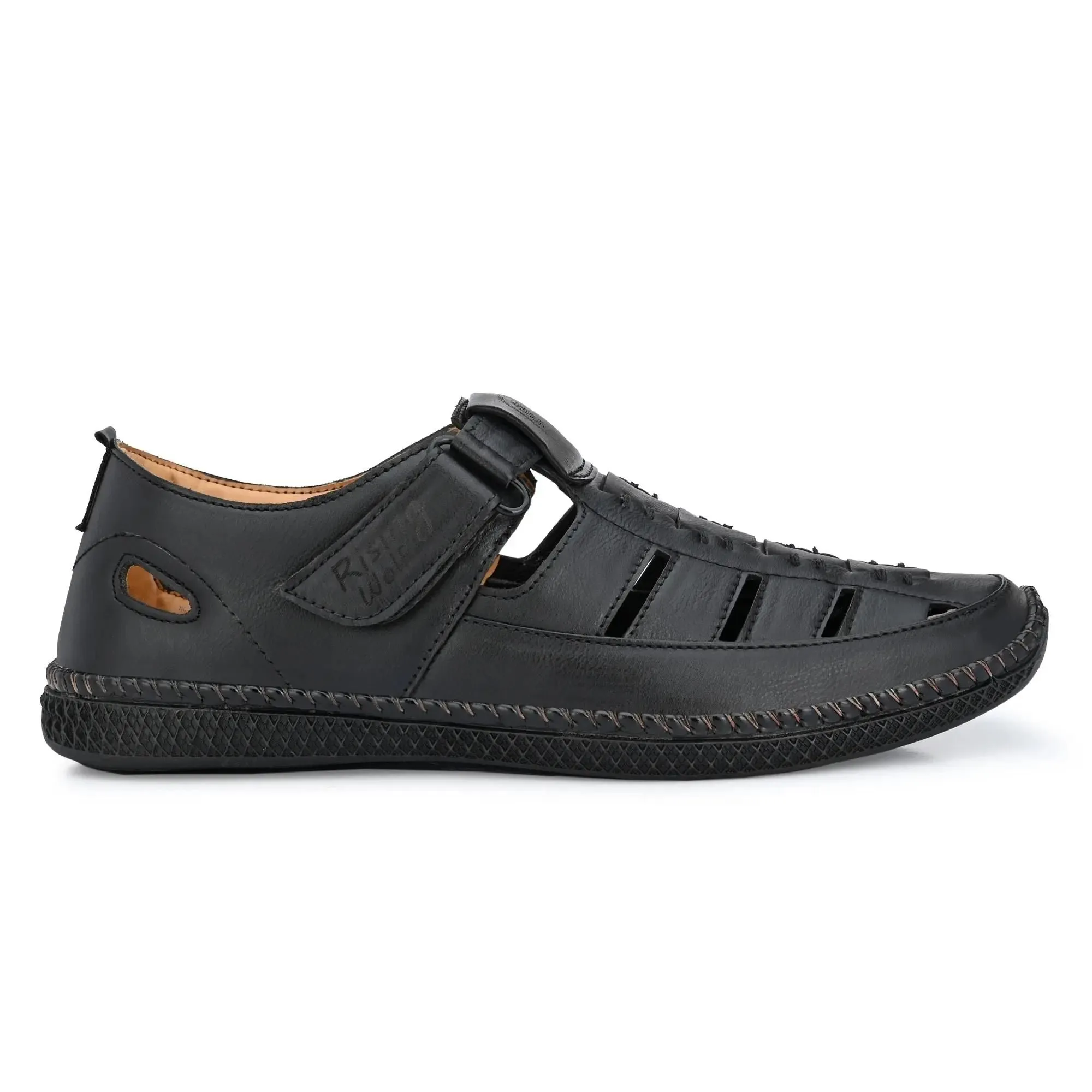 Mens Synthetic Casual Sandals for Men Black Color