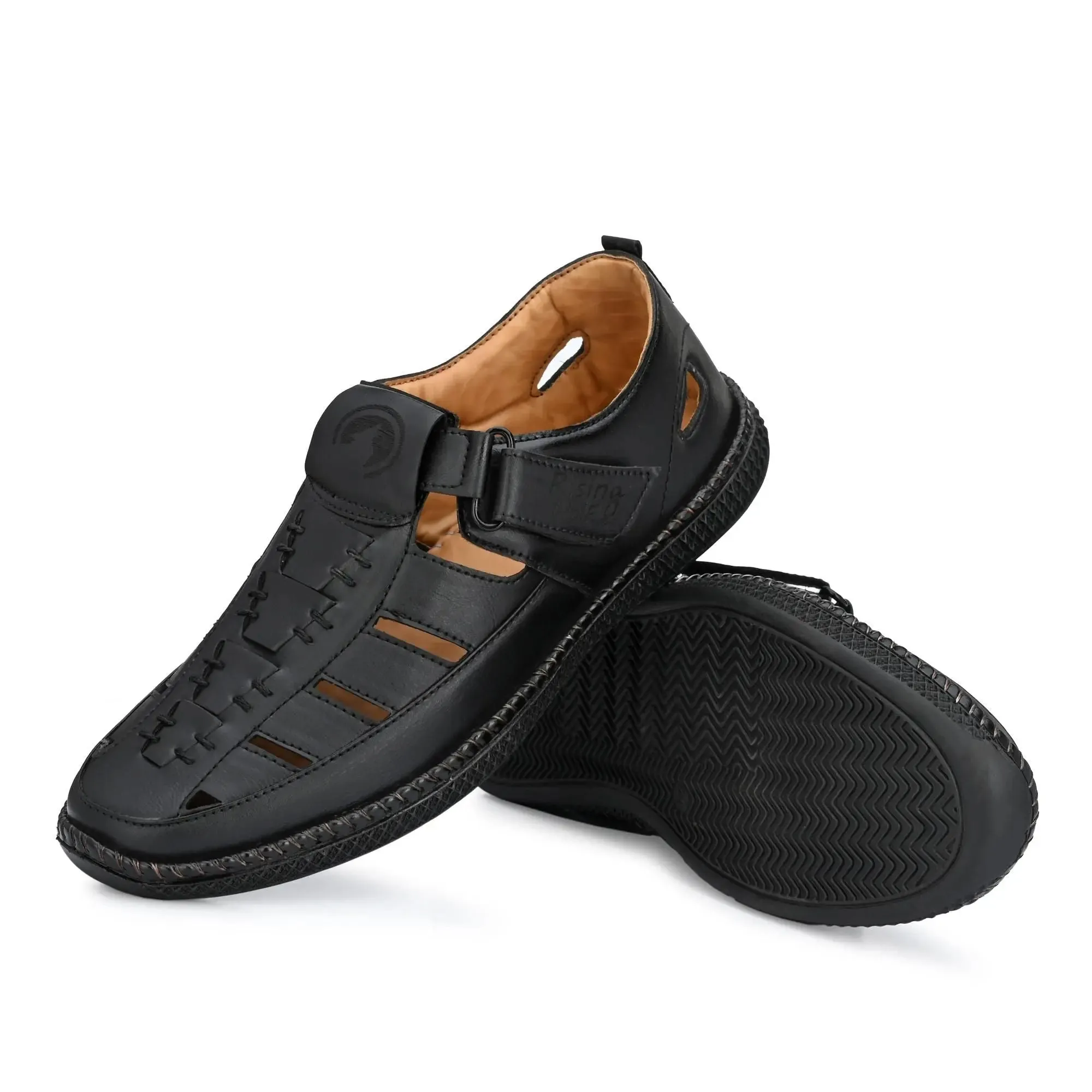 Mens Synthetic Casual Sandals for Men Black Color